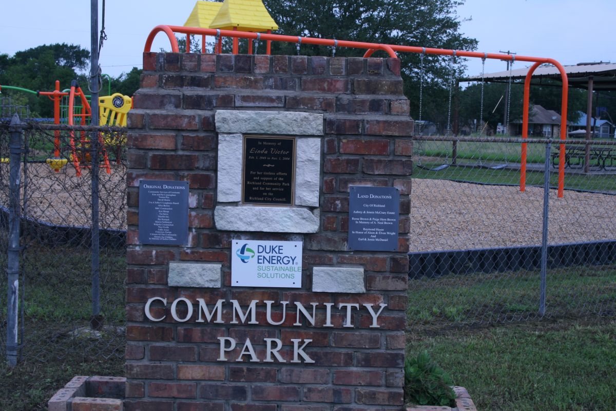 Richland Community Park Sign